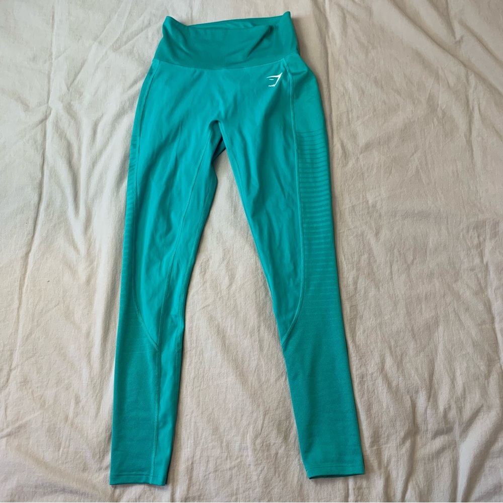 GYMSHARK blue leggings size small